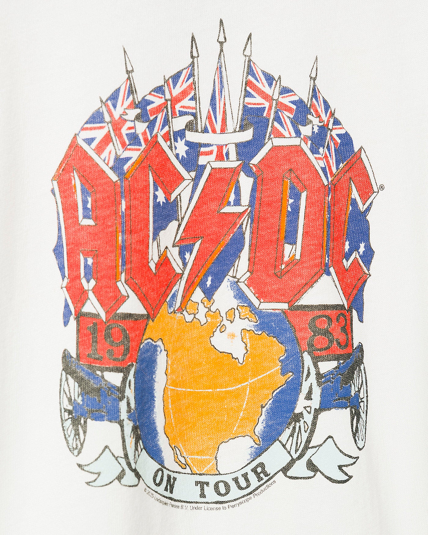 Kids AC/DC 1983 On Tour Tee - Junk Food Clothing